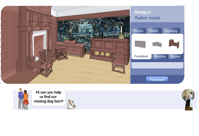 A screenshot showing an illustration of a room
