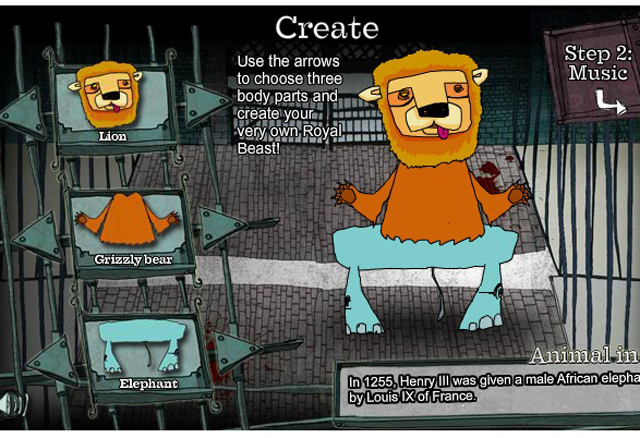 A screenshot showing an animal made up of various animal parts