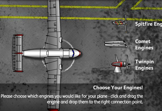 A screenshot showing a picture of a plane