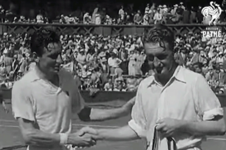 Fred Perry wins Wimbledon