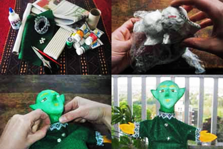 How to make a glove puppet